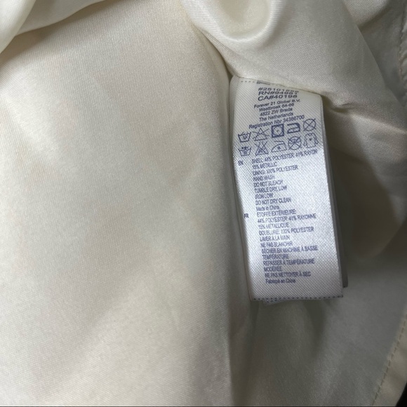 𝅺⭐️ 3/$25 ⭐️Forever 21 Gold Strapless Dress With a Bow Size M - Picture 7 of 10